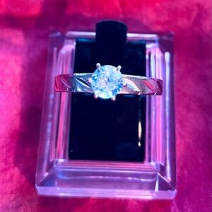 14K Aquamarine Vintage 1960s Ring